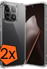 Nomfy Nomfy Xiaomi 15T Hoesje Shockproof - Transparant - 2 PACK
