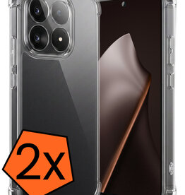Nomfy Nomfy Xiaomi 15T Hoesje Shockproof - Transparant - 2 PACK