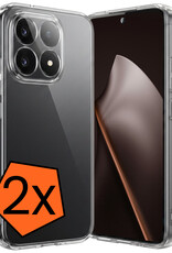 Nomfy Nomfy Xiaomi 15T Hoesje Siliconen - Transparant - 2 PACK