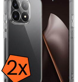 Nomfy Nomfy Xiaomi 15T Hoesje Siliconen - Transparant - 2 PACK