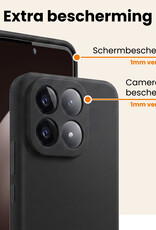 Nomfy Nomfy Xiaomi 15T Hoesje Siliconen - Zwart - 2 PACK