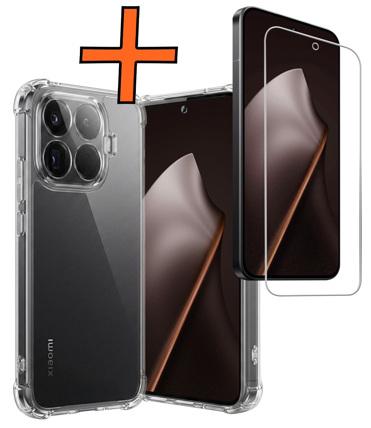 Nomfy Nomfy Xiaomi 15T Pro Hoesje Shockproof Met Screenprotector