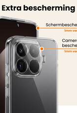 Nomfy Nomfy Xiaomi 15T Pro Hoesje Siliconen - Transparant