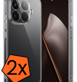 Nomfy Nomfy Xiaomi 15T Pro Hoesje Siliconen - Transparant - 2 PACK