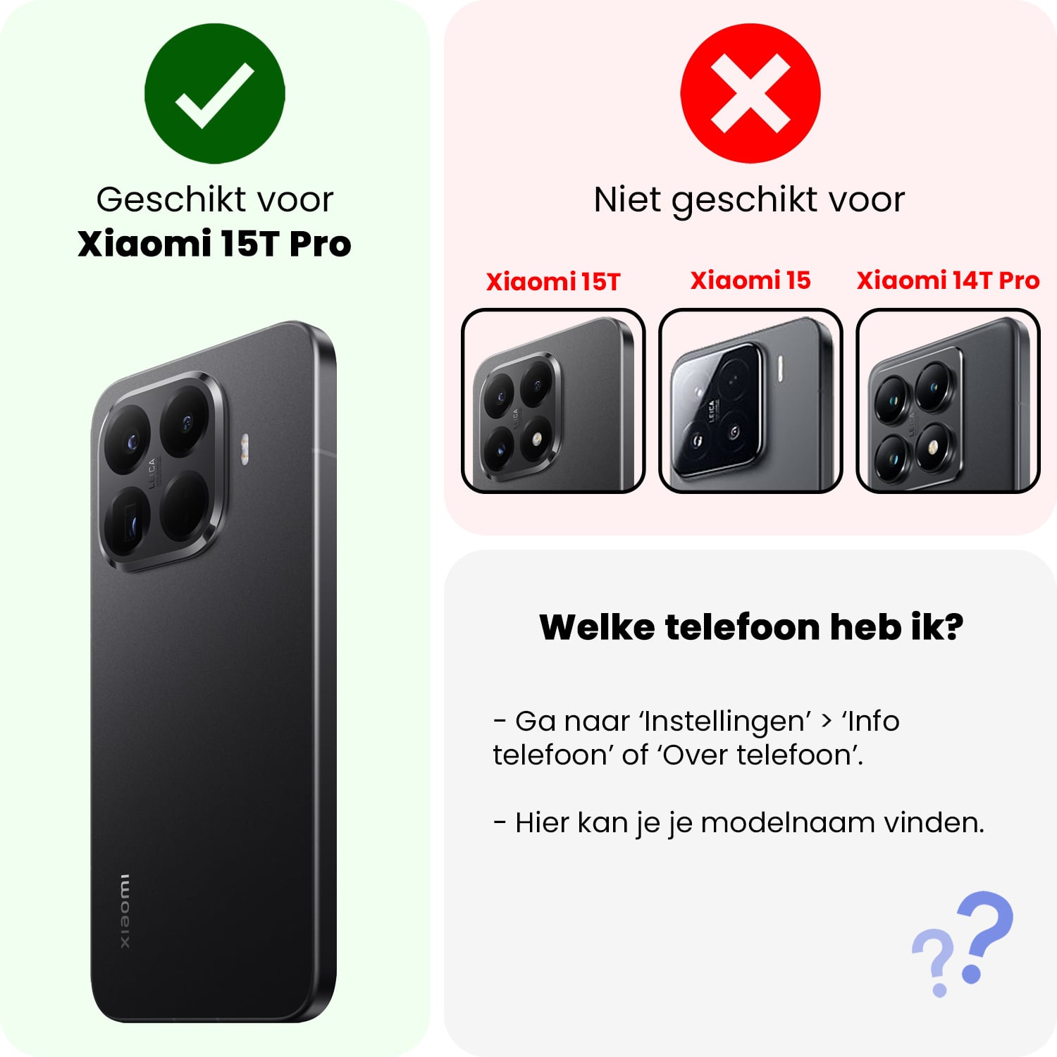 Nomfy Nomfy Xiaomi 15T Pro Hoesje Siliconen - Transparant - 2 PACK