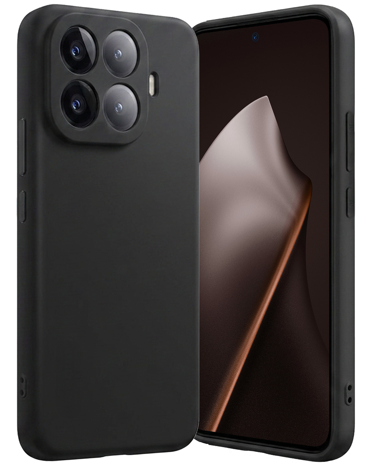 Nomfy Nomfy Xiaomi 15T Pro Hoesje Siliconen - Zwart