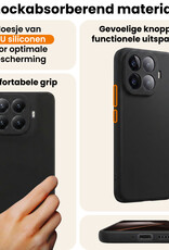 Nomfy Nomfy Xiaomi 15T Pro Hoesje Siliconen - Zwart - 2 PACK