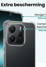 Forterra Forterra Xiaomi Redmi Note 14 5G Hoesje Shockproof - Transparant
