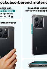 Forterra Forterra Xiaomi Redmi Note 14 5G Hoesje Shockproof - Transparant - 2 PACK
