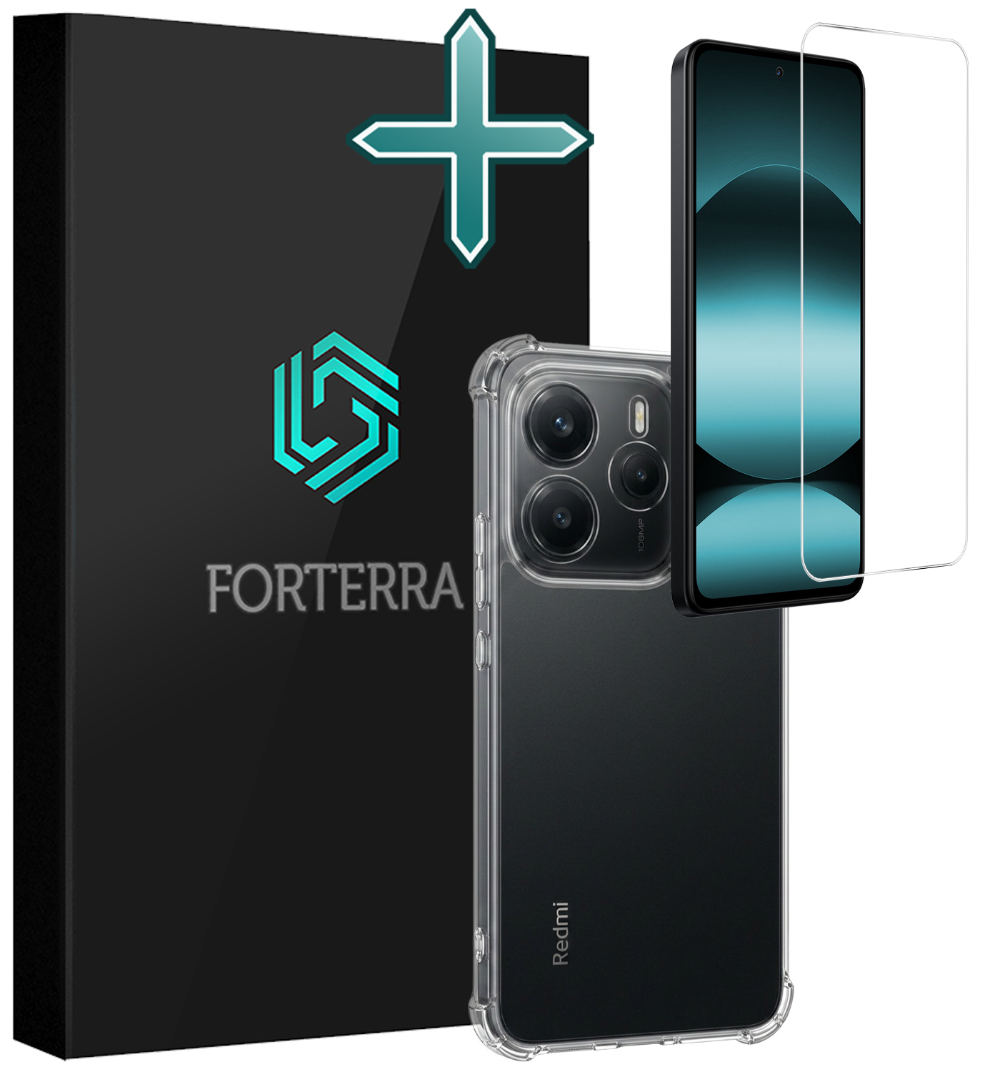 Forterra Forterra Xiaomi Redmi Note 14 5G Hoesje Shockproof Met Screenprotector