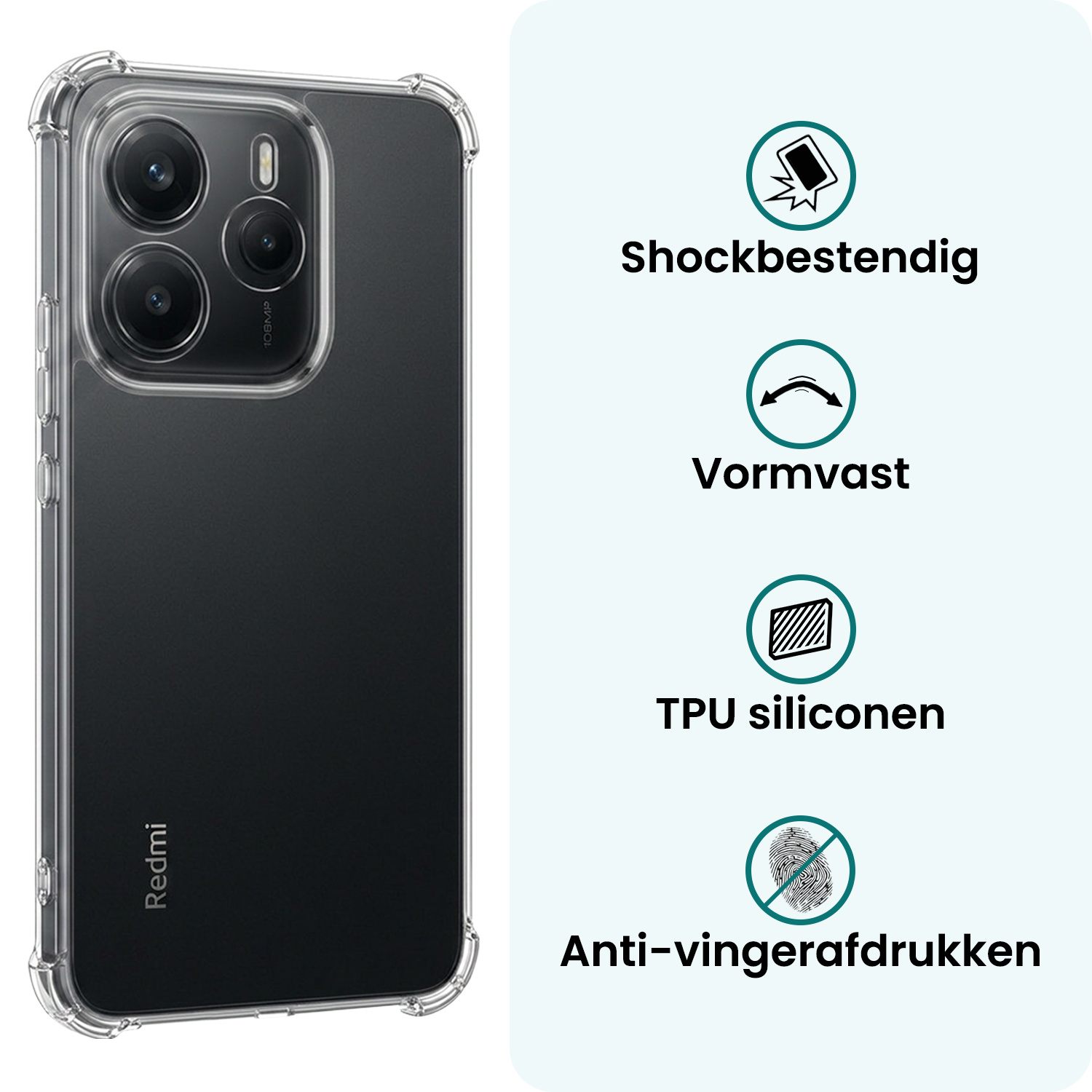 Forterra Forterra Xiaomi Redmi Note 14 5G Hoesje Shockproof Met Screenprotector