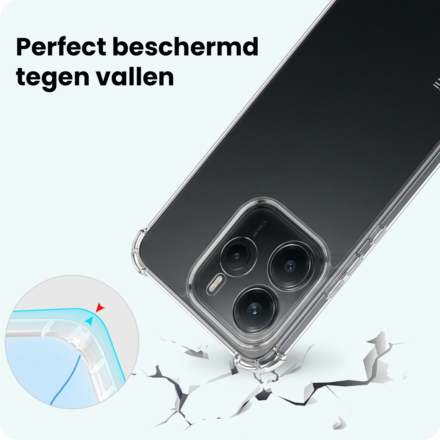 Forterra Forterra Xiaomi Redmi Note 14 5G Hoesje Shockproof Met Screenprotector