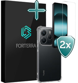 Forterra Forterra Xiaomi Redmi Note 14 5G Hoesje Shockproof Met 2x Screenprotector