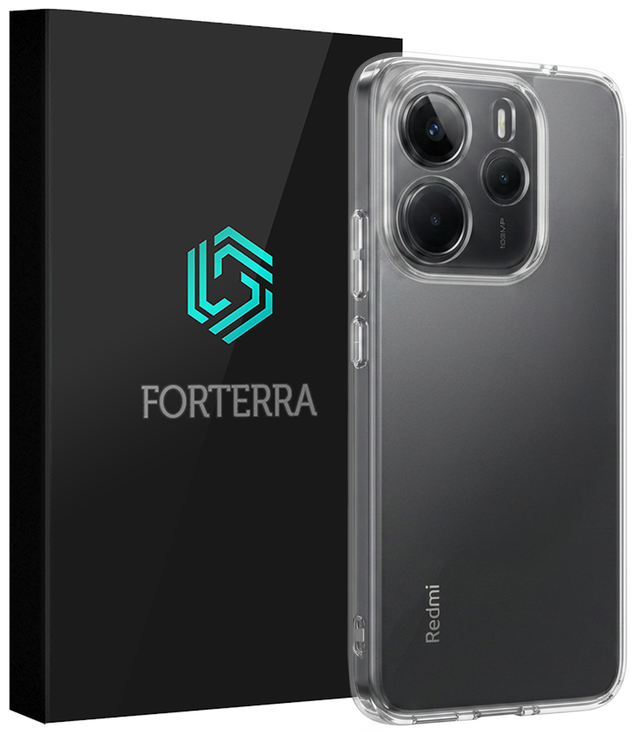 Forterra Forterra Xiaomi Redmi Note 14 5G Hoesje Siliconen - Transparant