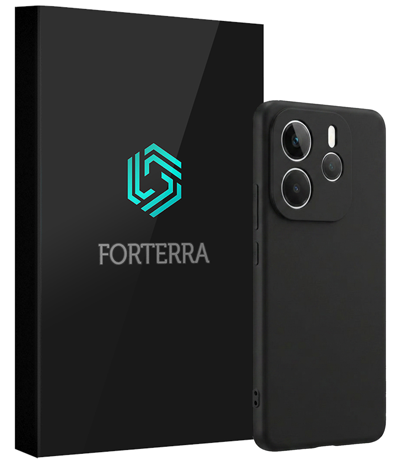 Forterra Forterra Xiaomi Redmi Note 14 5G Hoesje Siliconen - Zwart