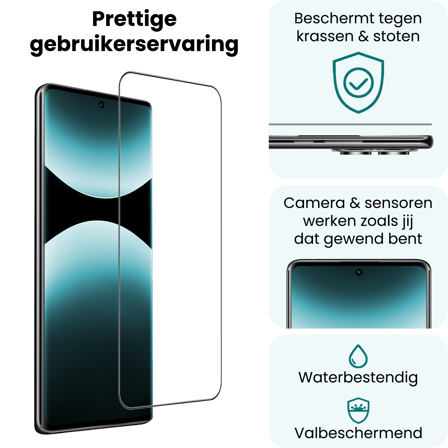 Forterra Forterra Xiaomi Redmi Note 14 Pro 5G Screenprotector Glas