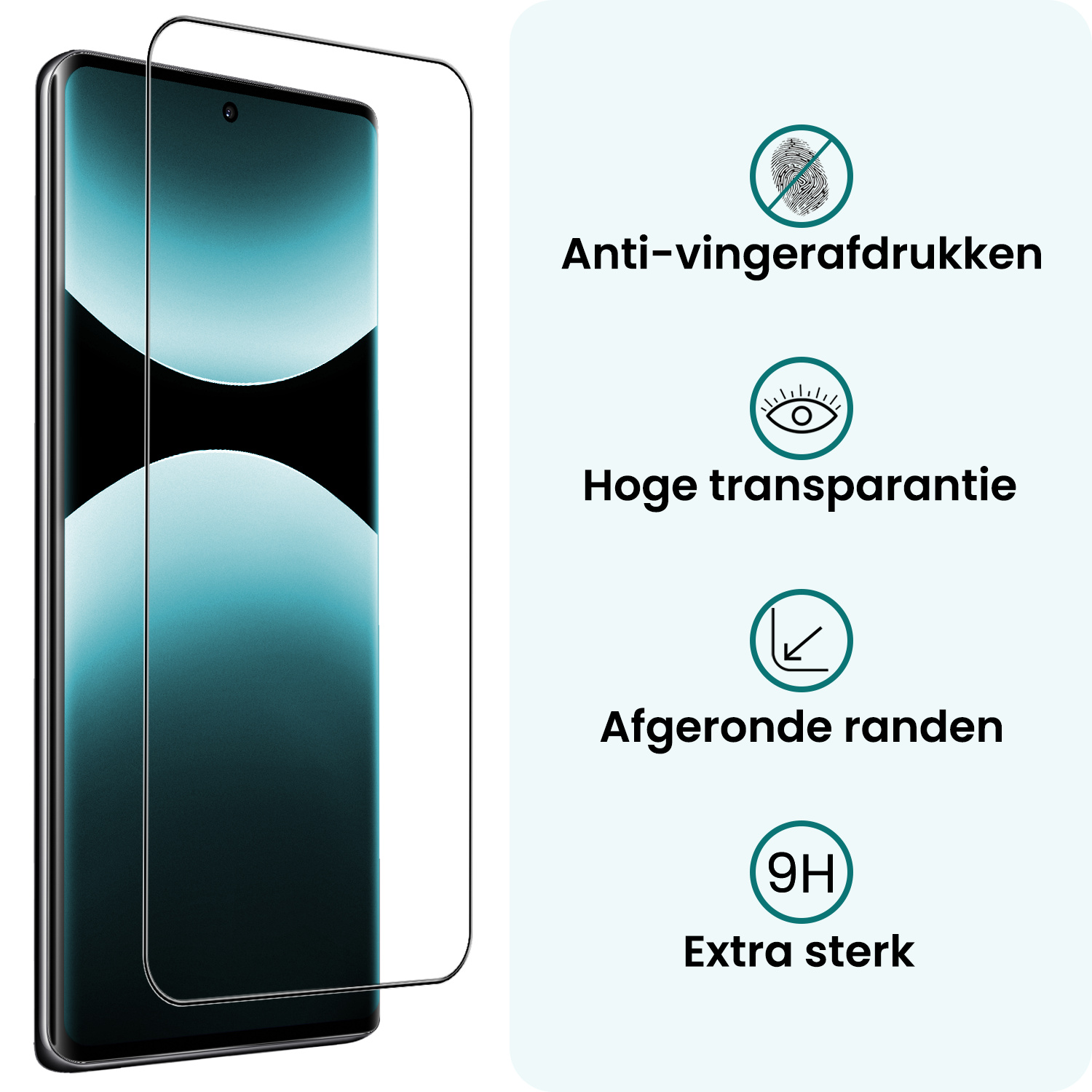 Forterra Forterra Xiaomi Redmi Note 14 Pro 5G Screenprotector Glas - 3 PACK