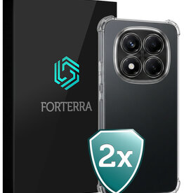 Forterra Forterra Xiaomi Redmi Note 14 Pro 5G Hoesje Shockproof - Transparant - 2 PACK