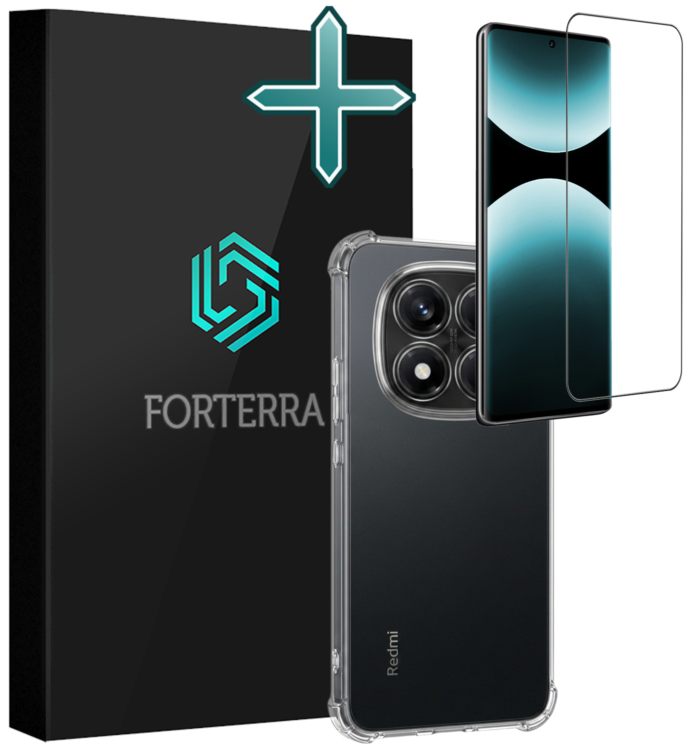 Forterra Forterra Xiaomi Redmi Note 14 Pro 5G Hoesje Shockproof Met Screenprotector