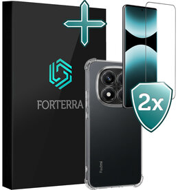 Forterra Forterra Xiaomi Redmi Note 14 Pro 5G Hoesje Shockproof Met 2x Screenprotector