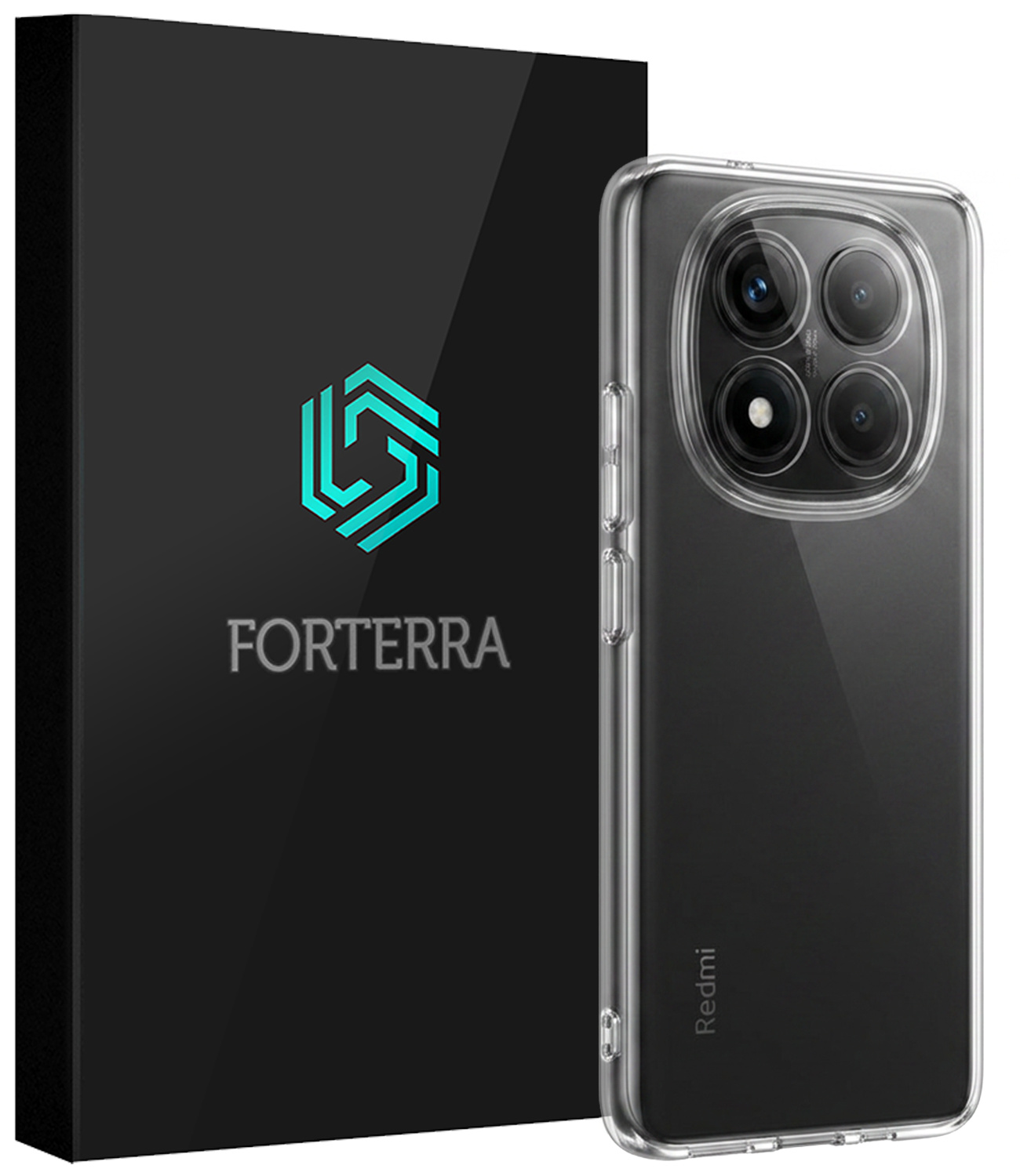 Forterra Forterra Xiaomi Redmi Note 14 Pro 5G Hoesje Siliconen - Transparant