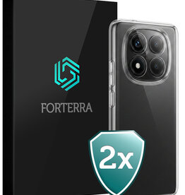 Forterra Forterra Xiaomi Redmi Note 14 Pro 5G Hoesje Siliconen - Transparant - 2 PACK