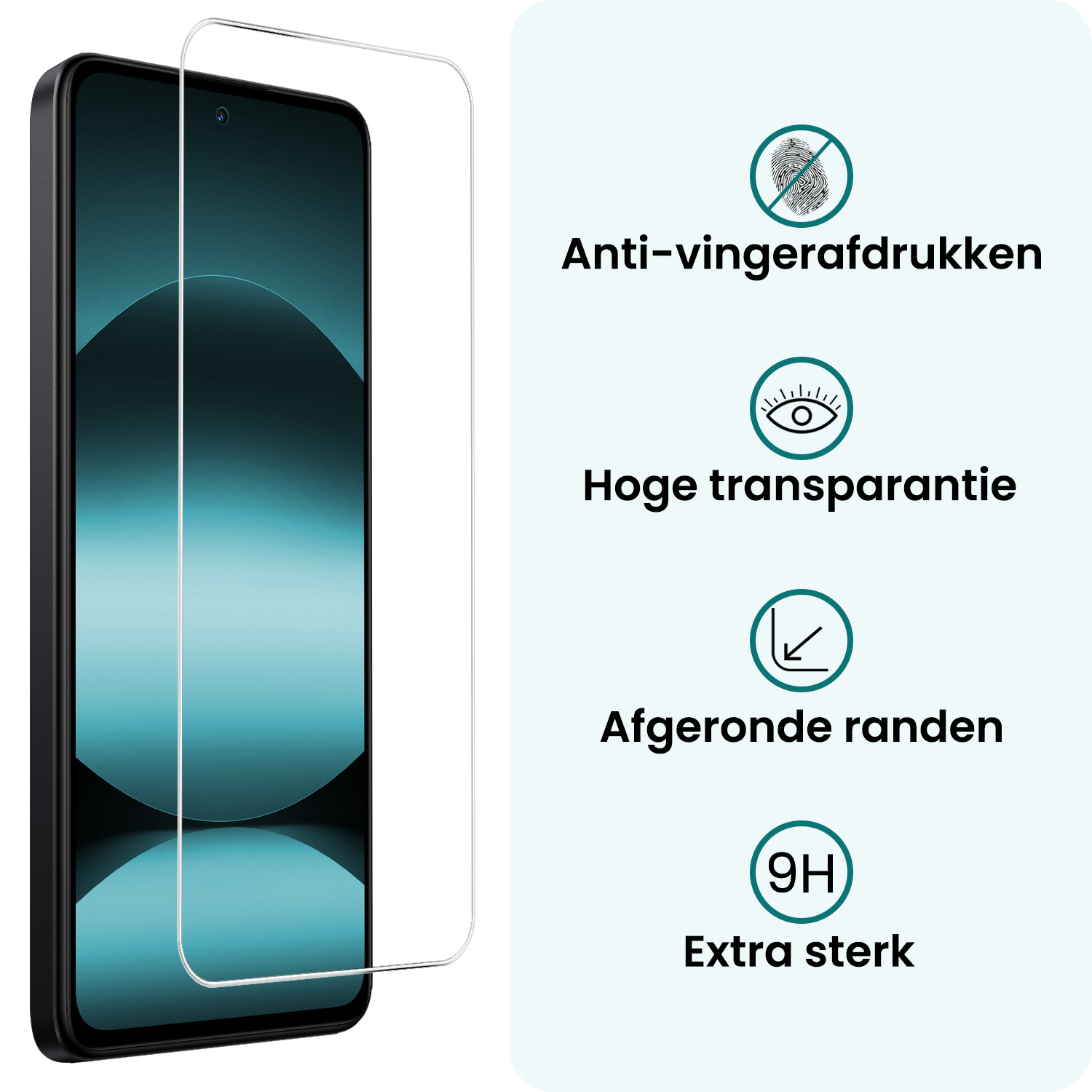 Forterra Forterra Xiaomi Redmi Note 14 Pro 5G Hoesje Siliconen Met Screenprotector - Transparant