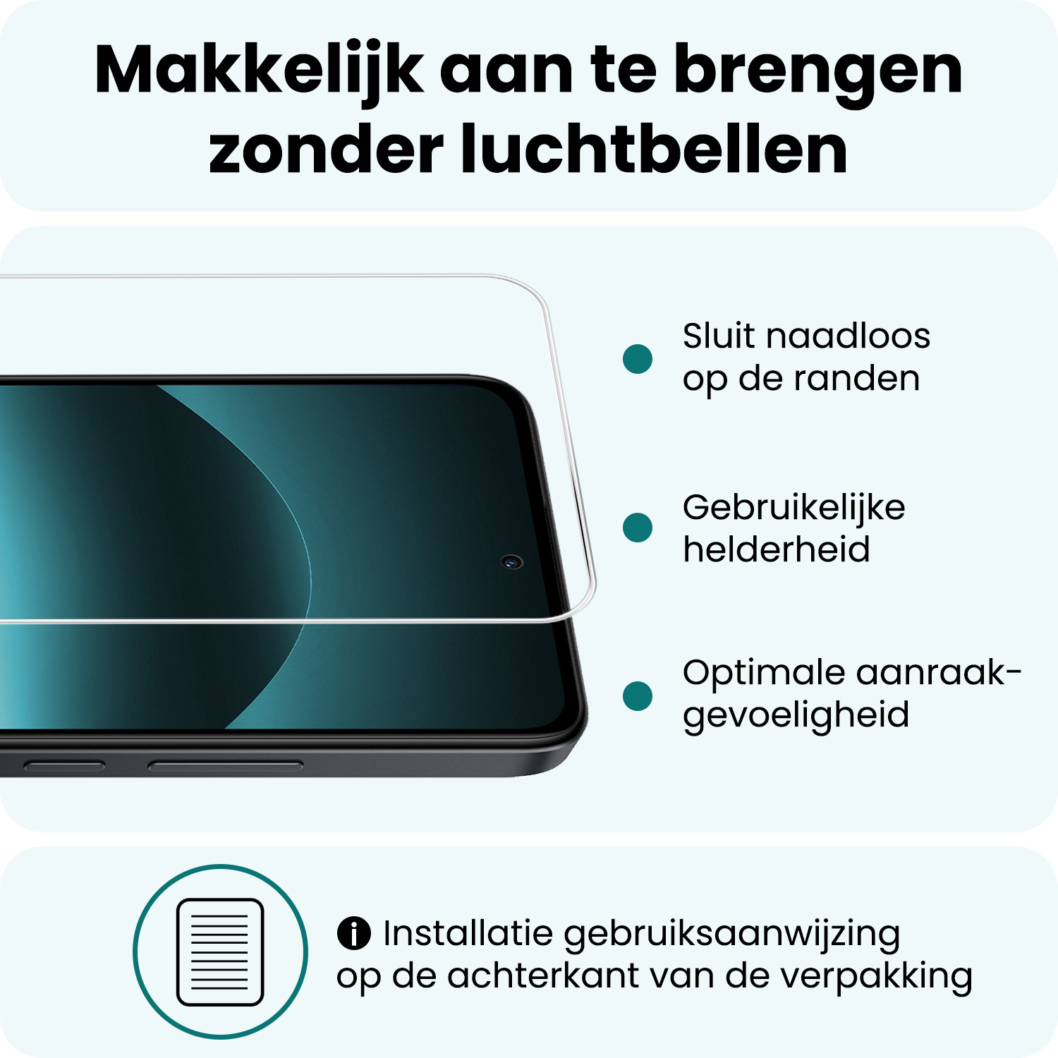 Forterra Forterra Xiaomi Redmi Note 14 Pro 5G Hoesje Siliconen Met Screenprotector - Transparant