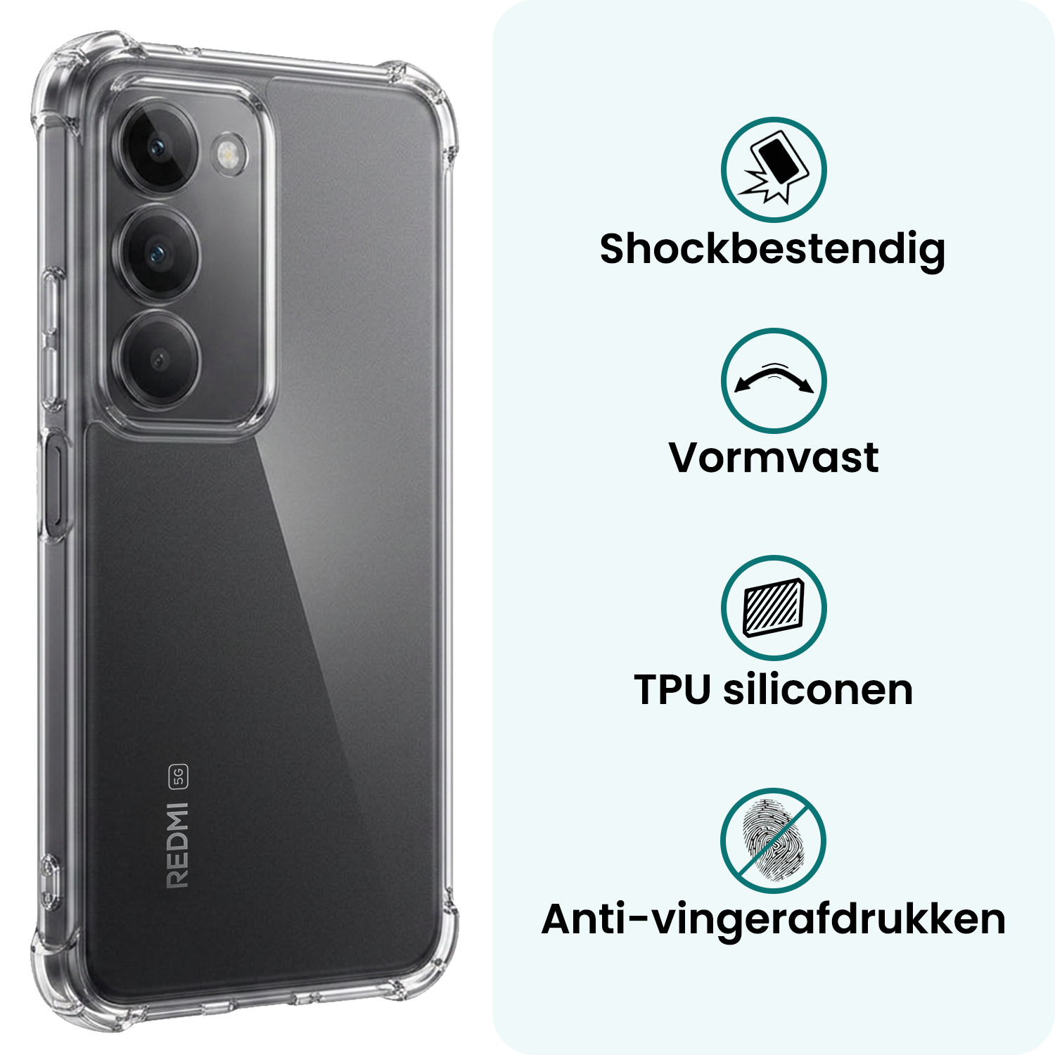 Forterra Forterra Xiaomi 15 Hoesje Shockproof - Transparant - 2 PACK