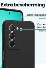 Forterra Forterra Xiaomi 15 Hoesje Siliconen Met Screenprotector - Zwart