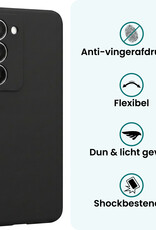 Forterra Forterra Xiaomi 15 Hoesje Siliconen Met 2x Screenprotector - Zwart
