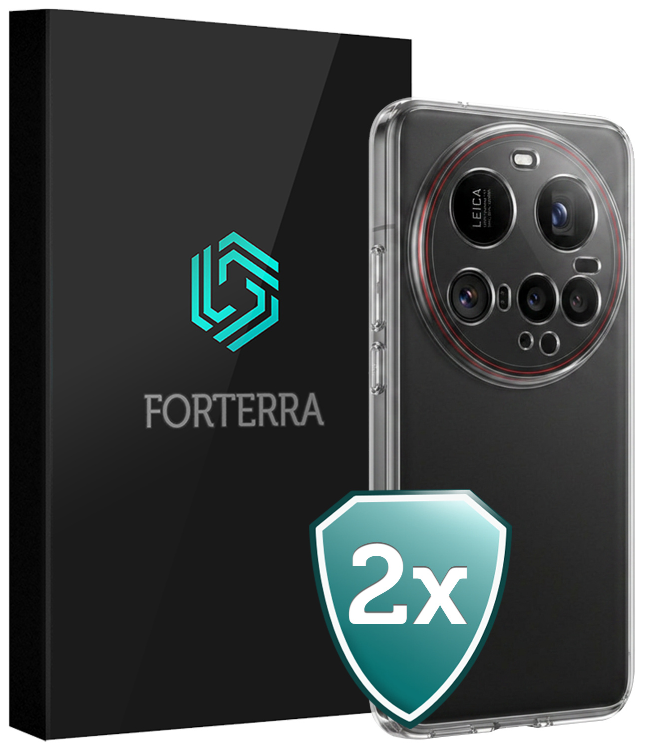 Forterra Forterra Xiaomi 15 Ultra Hoesje Siliconen - Transparant - 2 PACK