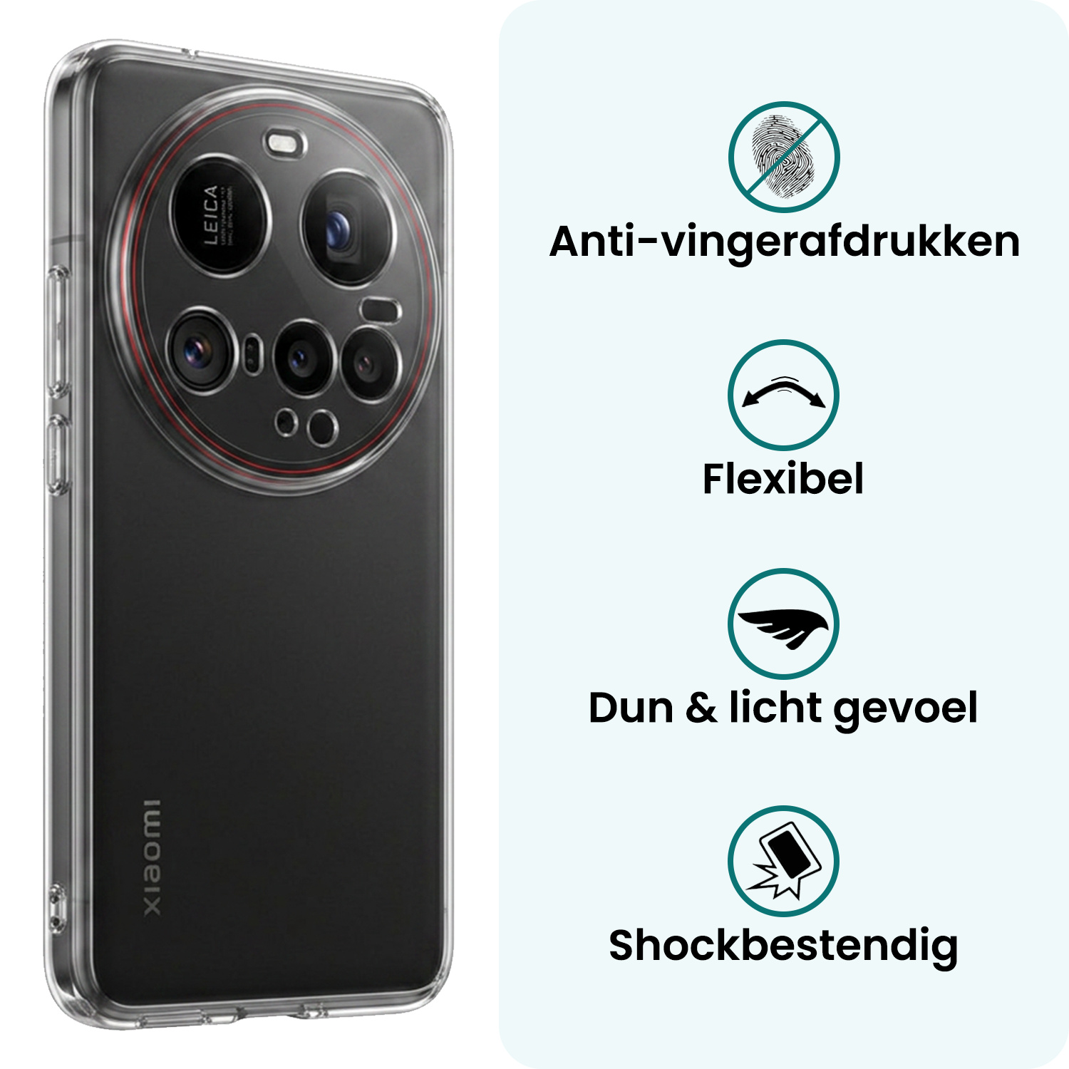 Forterra Forterra Xiaomi 15 Ultra Hoesje Siliconen - Transparant - 2 PACK