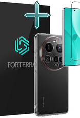 Forterra Forterra Xiaomi 15 Ultra Hoesje Siliconen Met Screenprotector - Transparant