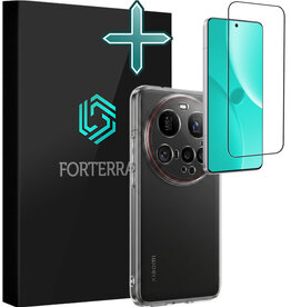 Forterra Forterra Xiaomi 15 Ultra Hoesje Siliconen Met Screenprotector - Transparant