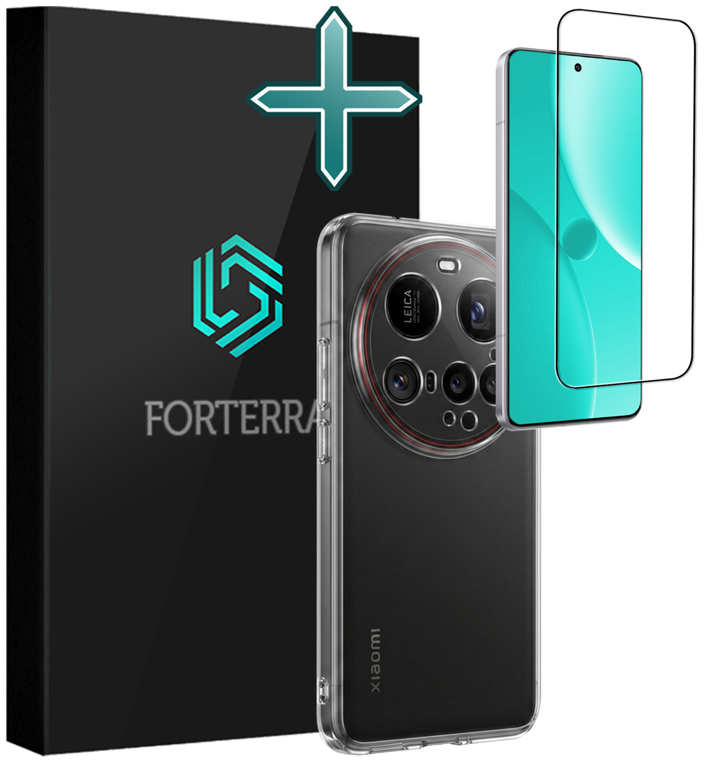 Forterra Forterra Xiaomi 15 Ultra Hoesje Siliconen Met Screenprotector - Transparant