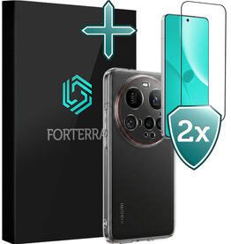 Forterra Forterra Xiaomi 15 Ultra Hoesje Siliconen Met 2x Screenprotector - Transparant