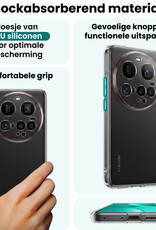 Forterra Forterra Xiaomi 15 Ultra Hoesje Siliconen Met 2x Screenprotector - Transparant