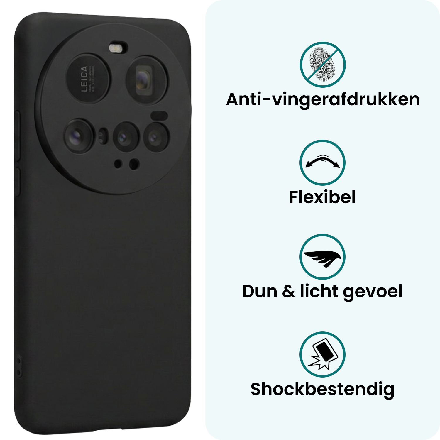 Forterra Forterra Xiaomi 15 Ultra Hoesje Siliconen - Zwart