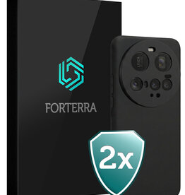 Forterra Forterra Xiaomi 15 Ultra Hoesje Siliconen - Zwart - 2 PACK