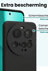 Forterra Forterra Xiaomi 15 Ultra Hoesje Siliconen Met 2x Screenprotector - Zwart