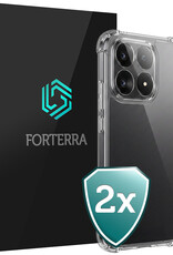 Forterra Forterra Xiaomi 15T Hoesje Shockproof - Transparant - 2 PACK