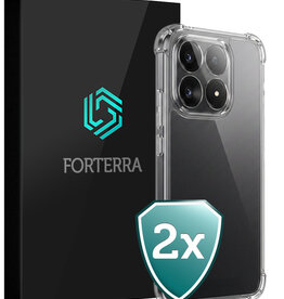 Forterra Forterra Xiaomi 15T Hoesje Shockproof - Transparant - 2 PACK