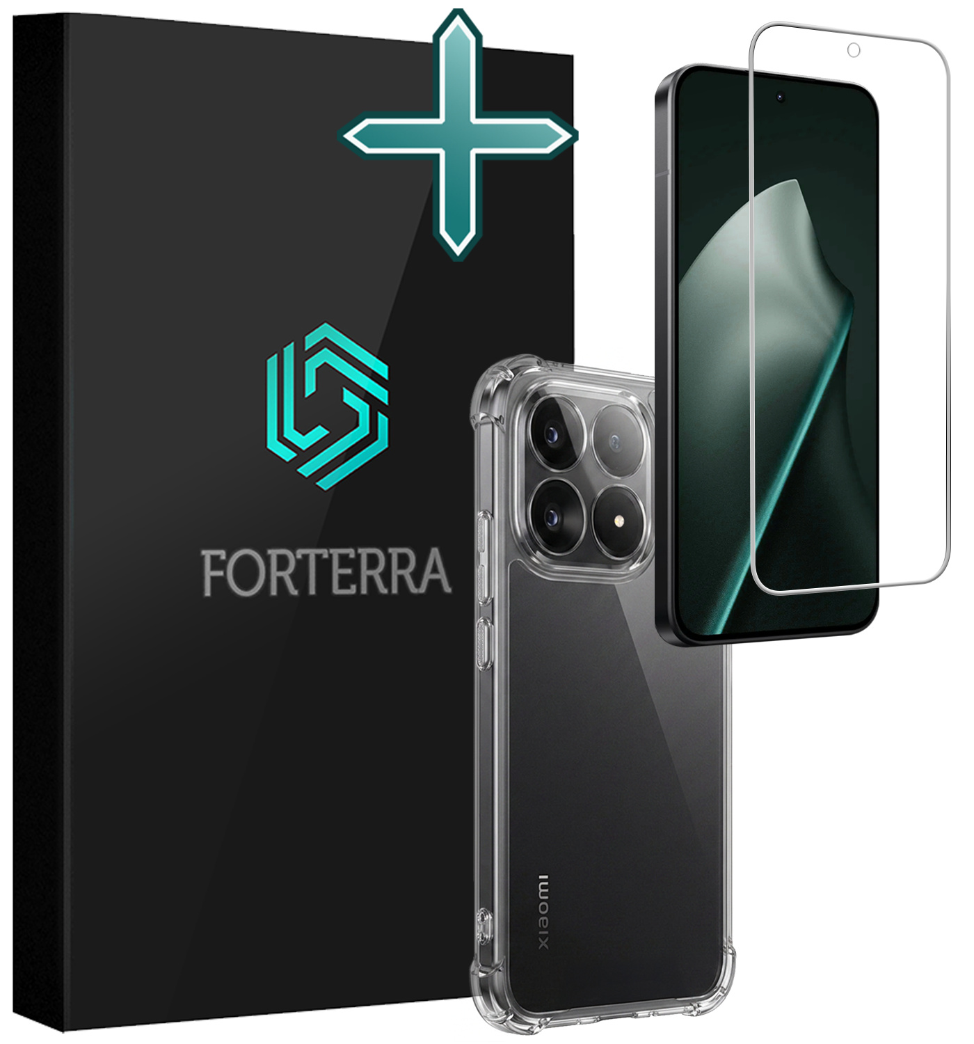 Forterra Forterra Xiaomi 15T Hoesje Shockproof Met Screenprotector