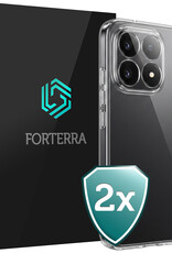 Forterra Forterra Xiaomi 15T Hoesje Siliconen - Transparant - 2 PACK