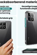 Forterra Forterra Xiaomi 15T Hoesje Siliconen Met 2x Screenprotector - Transparant