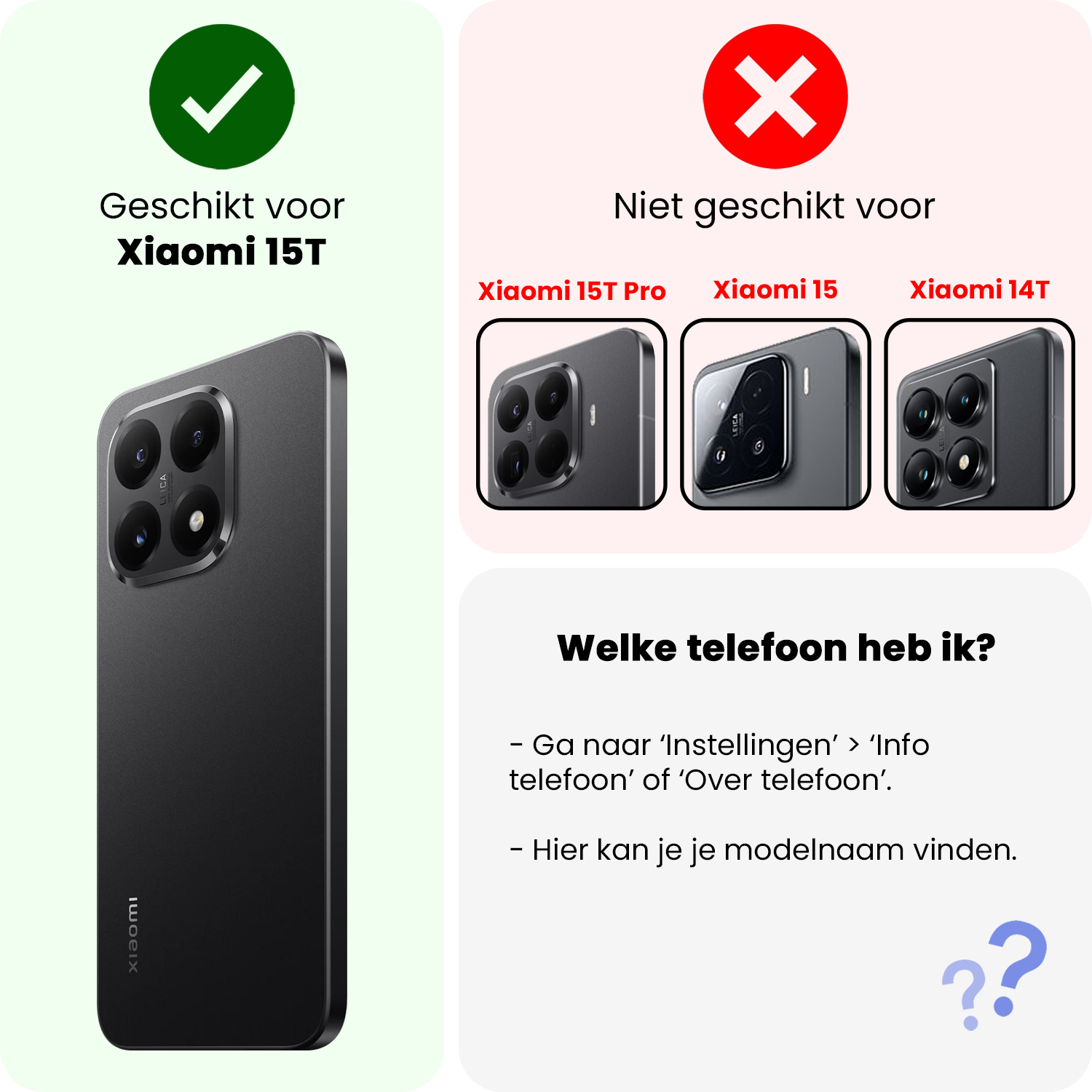 Forterra Forterra Xiaomi 15T Hoesje Siliconen - Zwart