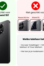 Forterra Forterra Xiaomi 15T Hoesje Siliconen - Zwart - 2 PACK