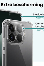 Forterra Forterra Xiaomi 15T Pro Hoesje Shockproof - Transparant