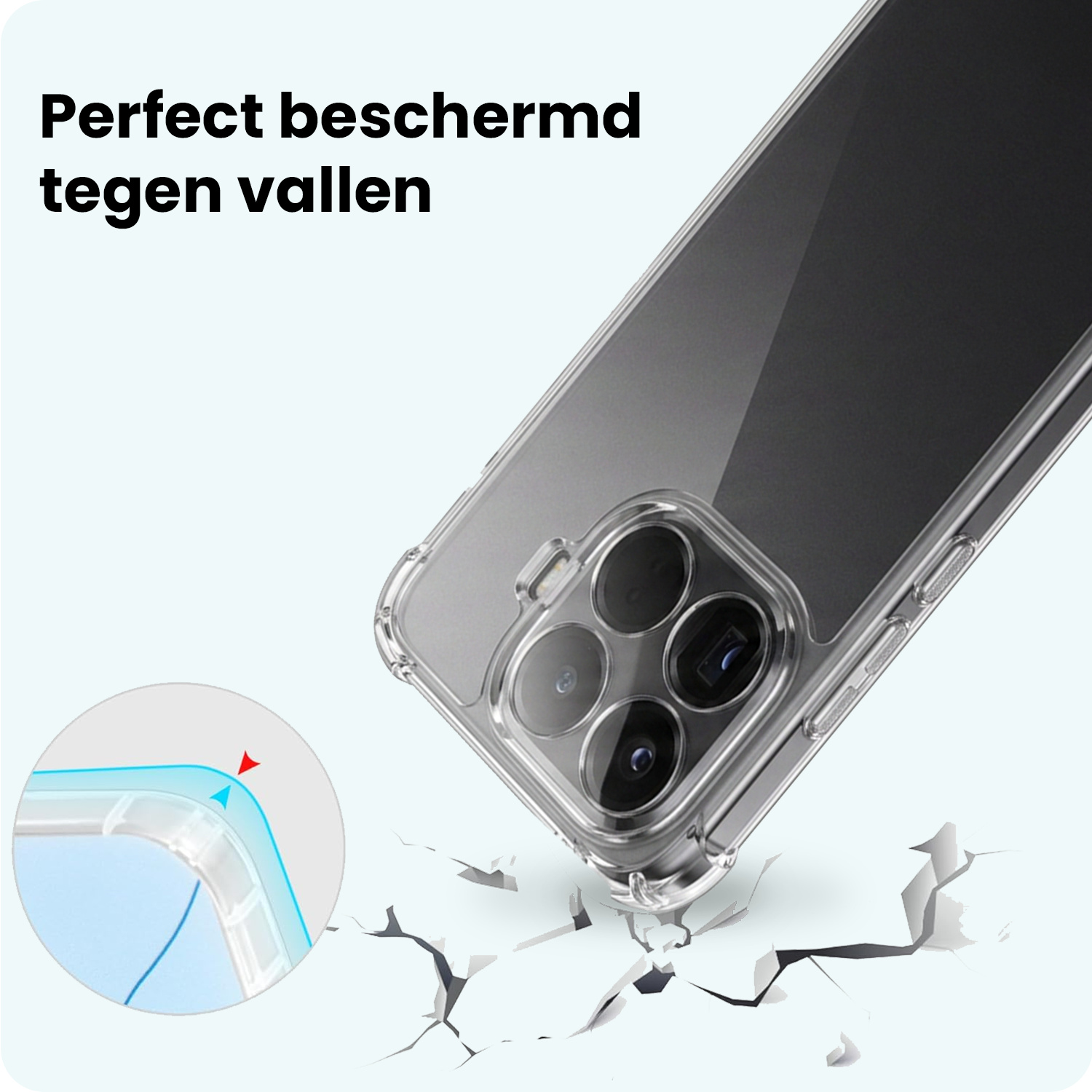 Forterra Forterra Xiaomi 15T Pro Hoesje Shockproof Met 2x Screenprotector